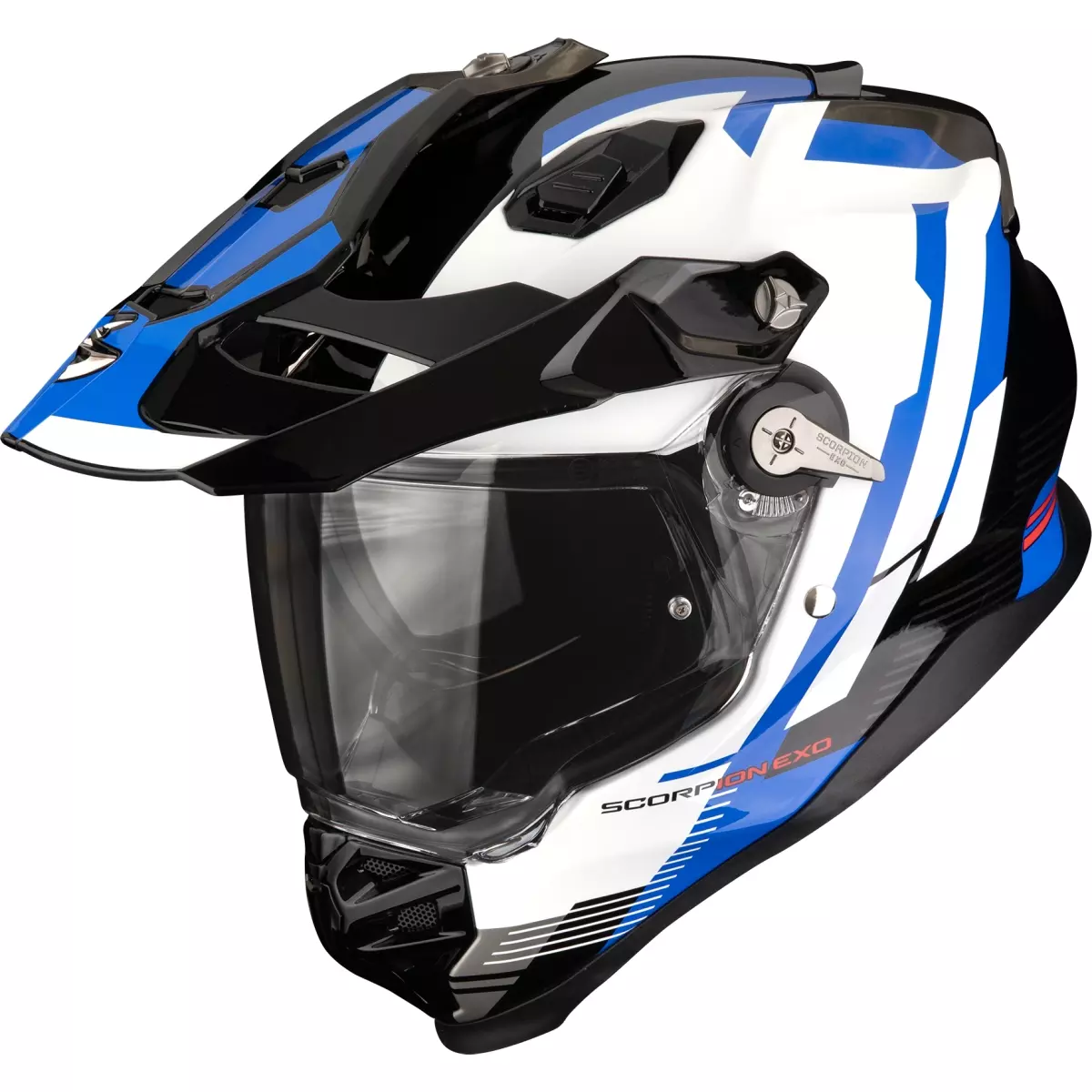 Casque Scorpion ADF-9000 Air Patrol Noir Bleu Blanc