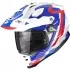 Casque Scorpion ADF-9000 Air Patrol Blanc Bleu Rouge