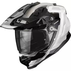 Casque Scorpion ADF-9000 Air Patrol Noir Argent Brillant