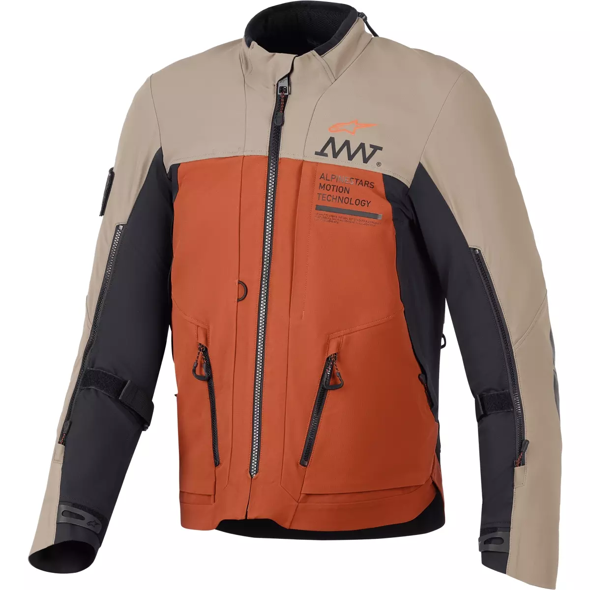 Veste Alpinestars AMT-8 Stretch Drystar XF Marron Orange Noir