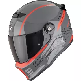 Casque Scorpion Covert-FX Danko Gris Rouge