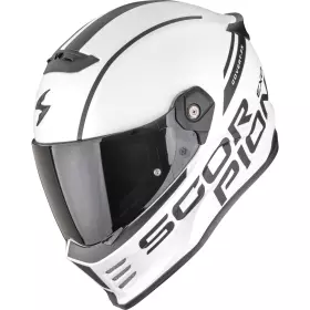 Casque Scorpion Covert-FX Danko Blanc Perle Noir Mat