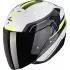 Casque Scorpion Exo-230 Hipe Blanc Noir Jaune Brillant