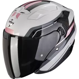 Casque Scorpion Exo-230 Hipe Gris Rose Brillant