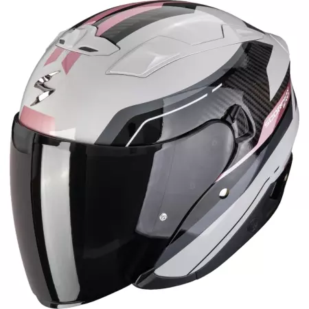 Casque Scorpion Exo-230 Hipe Gris Rose - Casque Jet SCORPION
