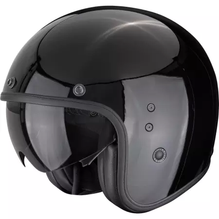 Casque Scorpion Belfast Evo Solid Noir - Casque Demi-Jet SCORPION