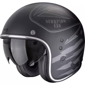 Casque Scorpion Belfast Evo Dawg Noir Argent Mat