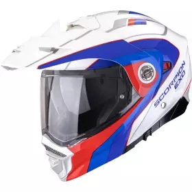 Casque Scorpion ADX-2 Kamps Blanc Rouge Bleu