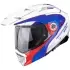 Casque Scorpion ADX-2 Kamps Blanc Rouge Bleu