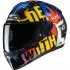 Casque HJC C10 Fop MC23 Bleu Rouge Jaune