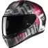 Casque HJC C10 Fop MC1SF Gris Noir Rouge