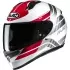 Casque HJC C10 Hiper MC1 Blanc Rouge Gris
