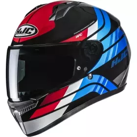 Casque HJC C10 Hiper MC21 Rouge Bleu Noir