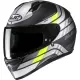 Casque HJC C10 Hiper MC3HSF Gris Jaune