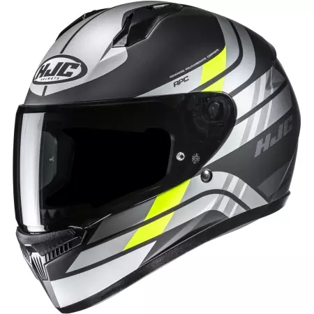 Casque HJC C10 Hiper MC3HSF Gris Jaune