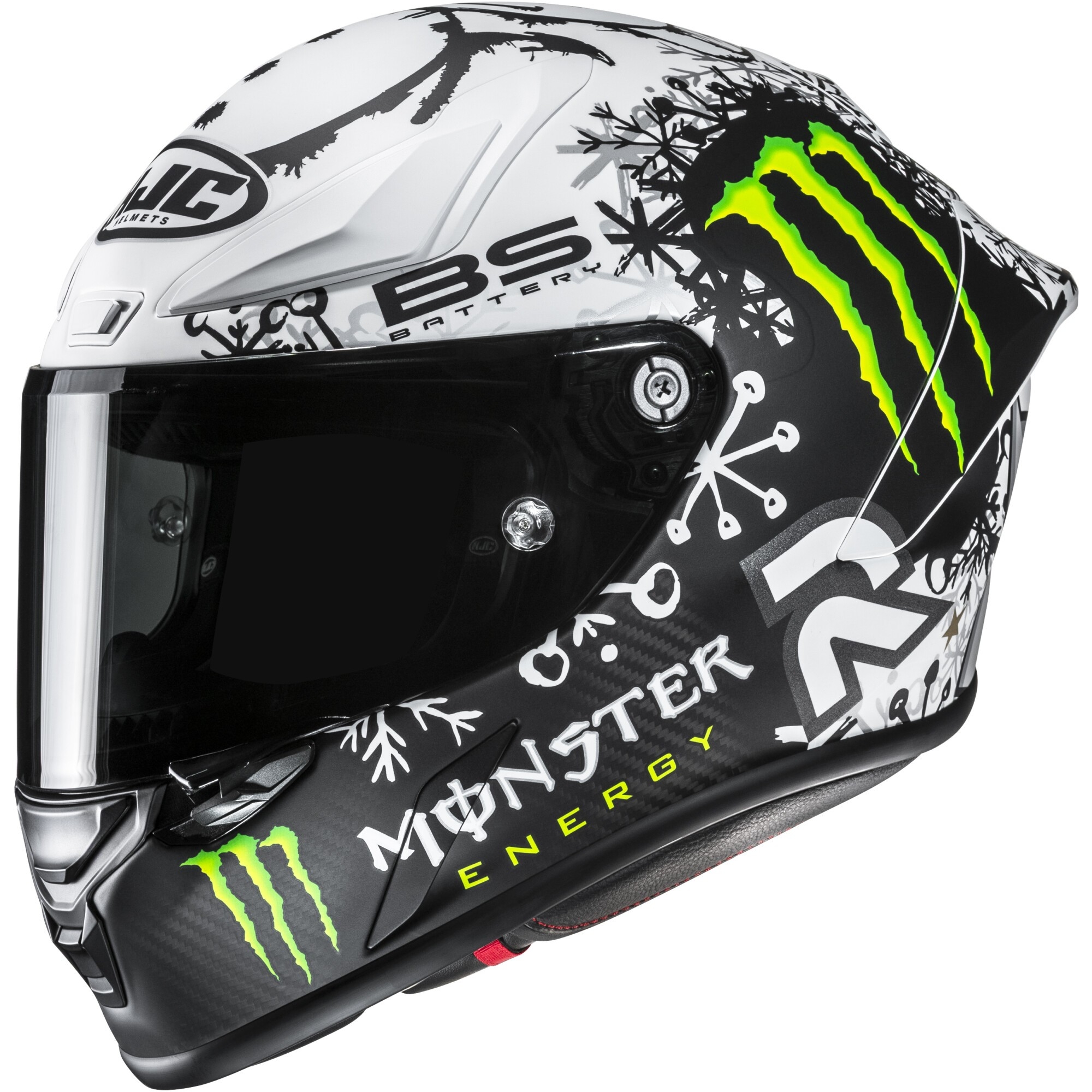 Casque HJC RPHA 1 V2 Carbone Fabio Quartararo Snow Diablo