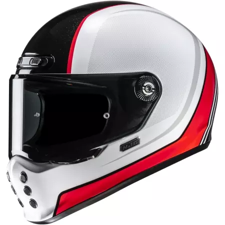 Casque HJC V10 Hodu MC1 Blanc Noir Rouge