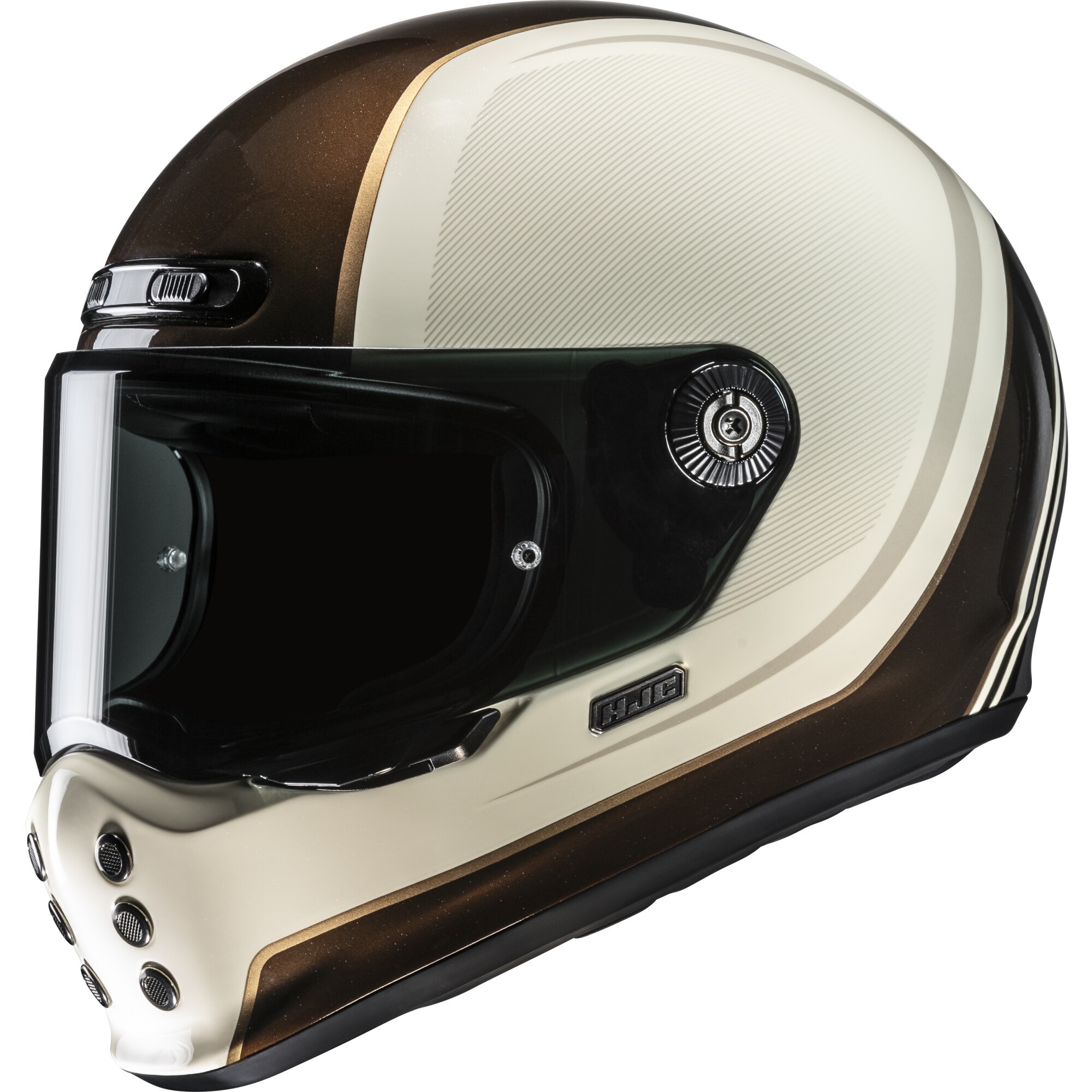 Casque HJC V10 Hodu MC9 Beige Marron