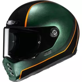 Casque HJC V10 Hodu MC47 Vert Noir