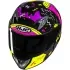 Casque HJC Y10 Mika MC3H Noir Rose Jaune Brillant