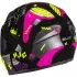 Casque HJC Y10 Mika MC3H Noir Rose Jaune Brillant