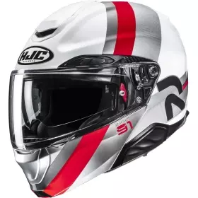 Casque HJC RPHA 91 Fensh MC1 Blanc Gris Rouge