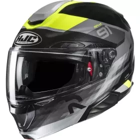 Casque HJC RPHA 91 Madal MC3H Gris Jaune Noir