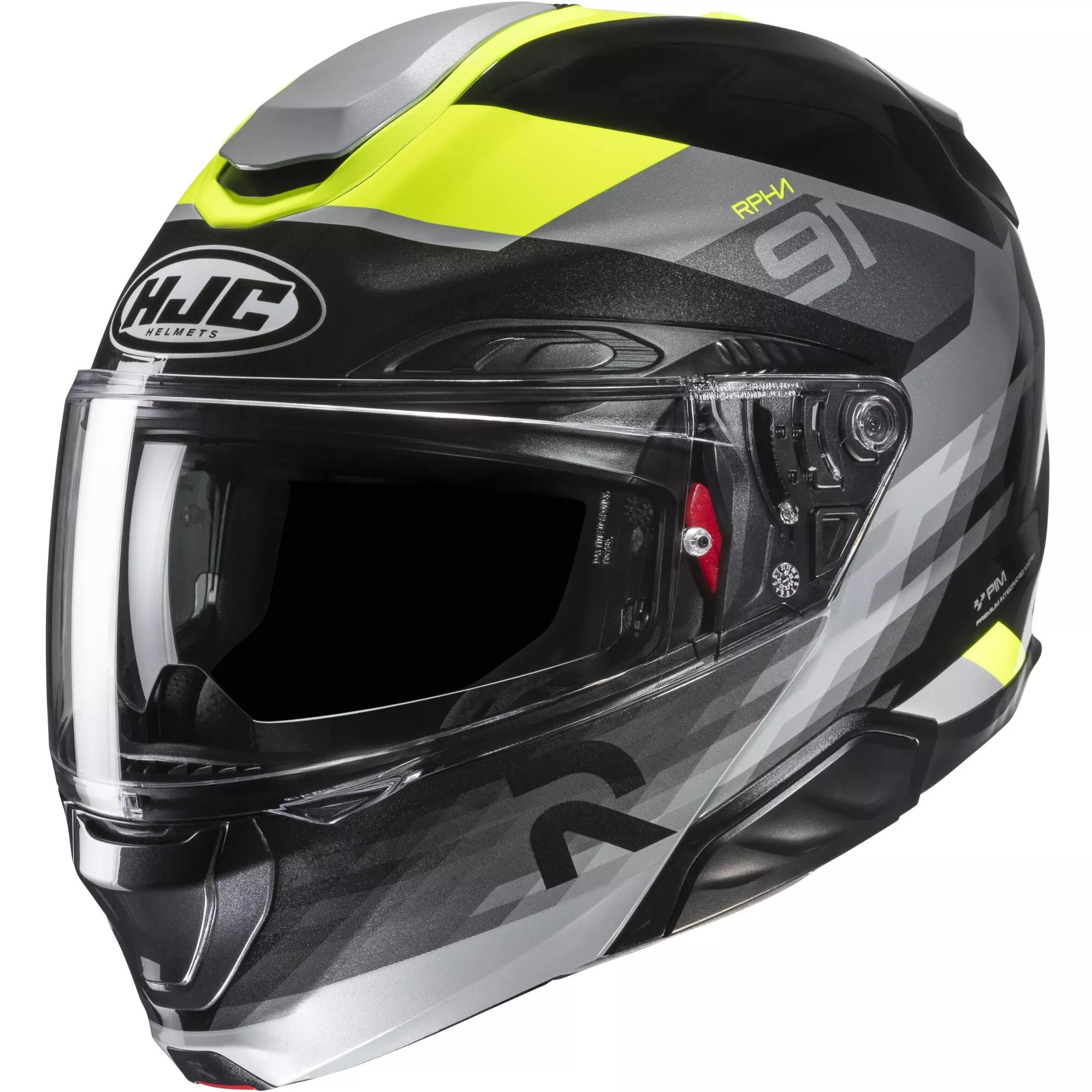 Casque HJC RPHA 91 Madal MC3H Gris Jaune Noir