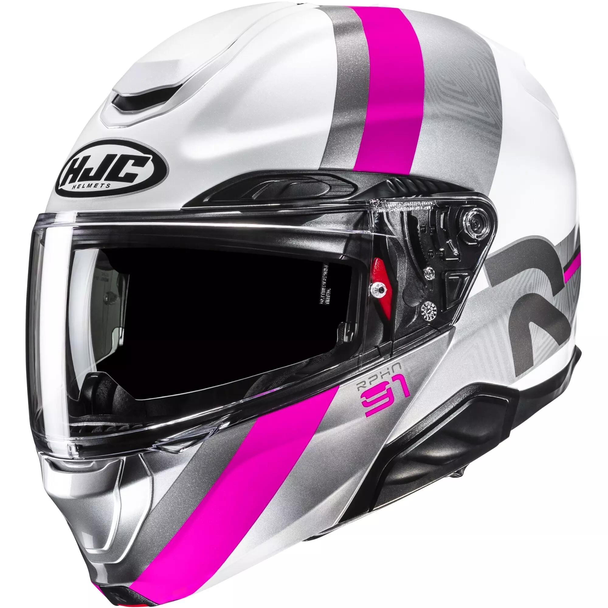 Casque HJC RPHA 91 Fensh MC8 Blanc Gris Rose