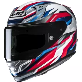 Casque HJC RPHA 12 Dravix MC21 Rouge Blanc Gris