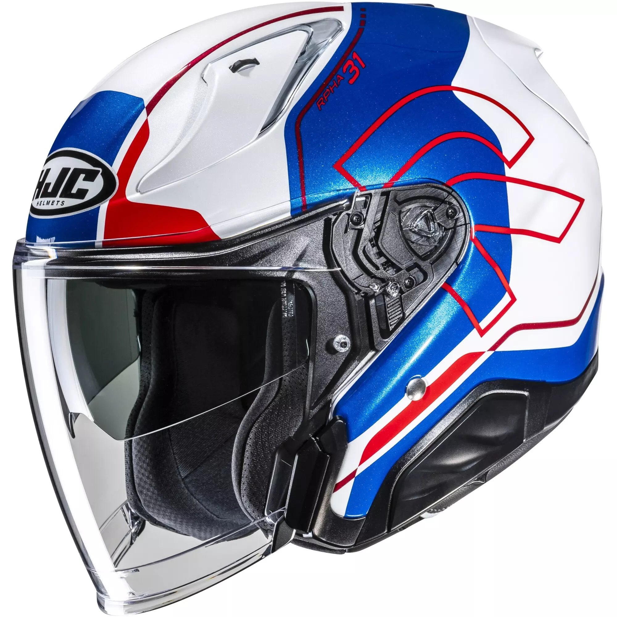 Casque HJC RPHA 31 Dereen MC21 Bleu Blanc Rouge