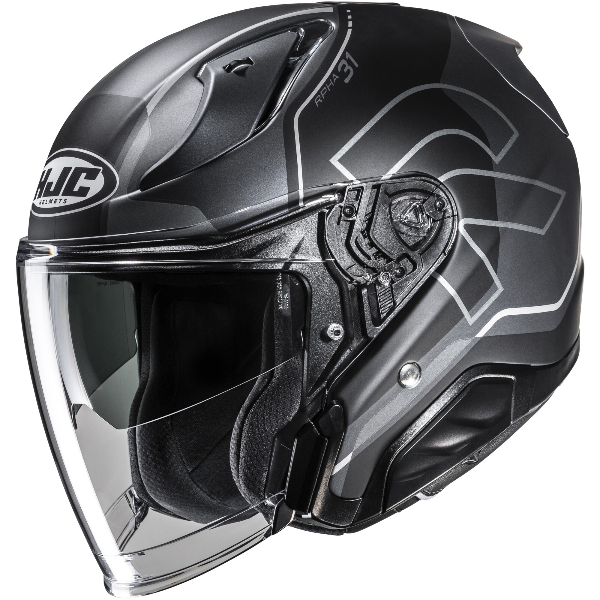 Casque HJC RPHA 31 Dereen MC5SF Noir Gris Mat