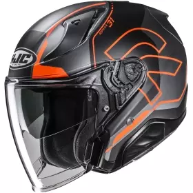 Casque HJC RPHA 31 Dereen MC6HSF Noir Orange Mat