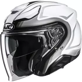 Casque HJC F31 Bask MC10 Blanc Gris