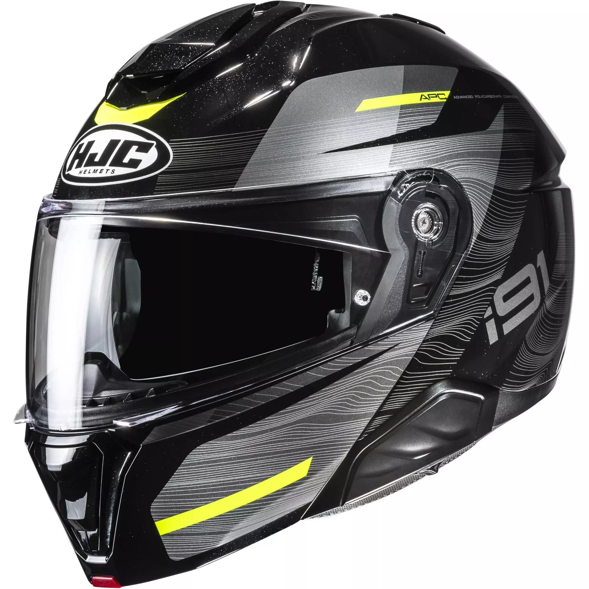 Casque HJC I91 Dusk MC3H Noir Gris Jaune