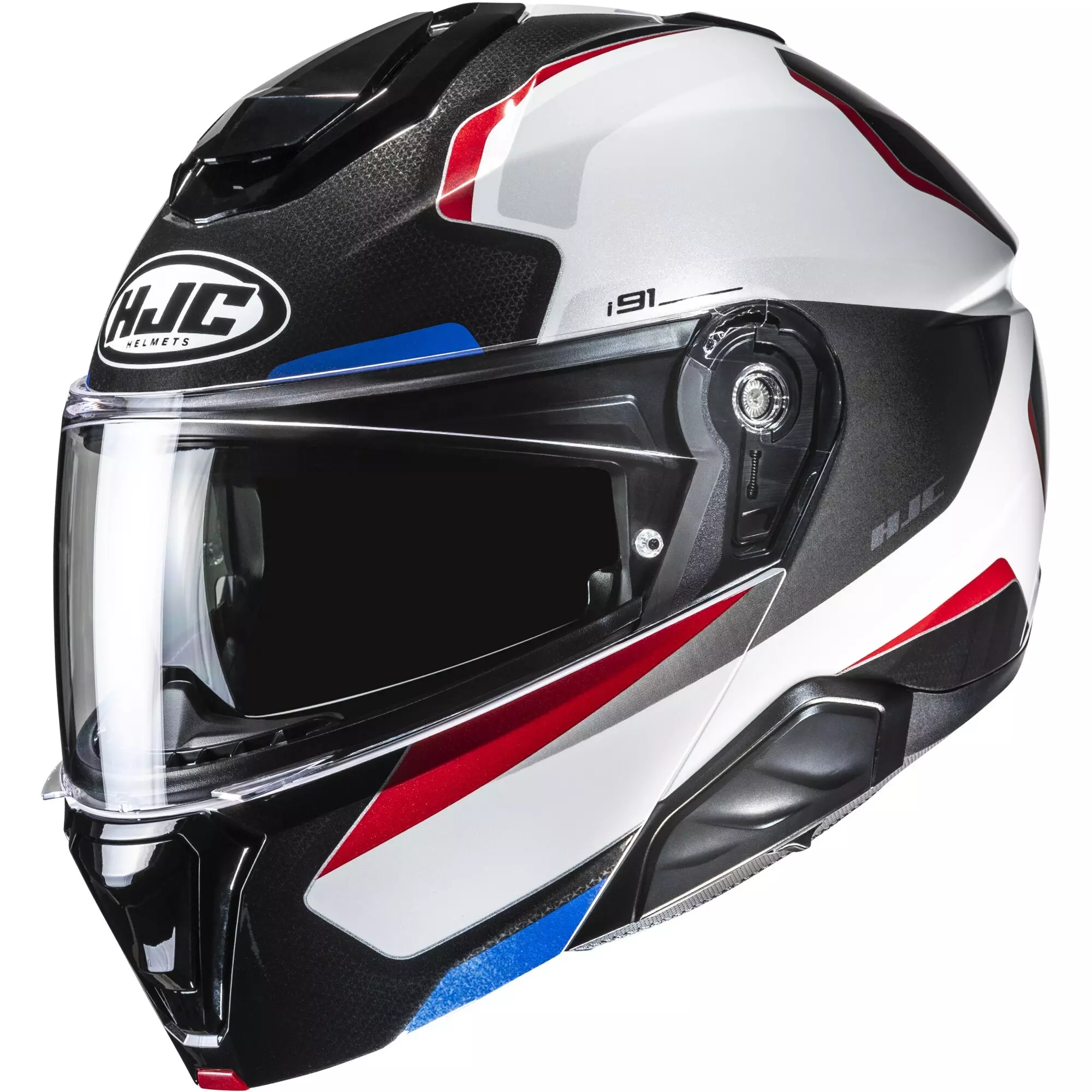 Casque HJC I91 Felio MC21 Blanc Noir Rouge