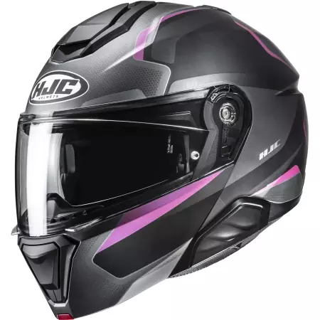 Casque HJC I91 Felio MC8SF Noir Gris Rose Mat