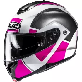 Casque HJC C91N Jyn MC8 Blanc Rose Noir