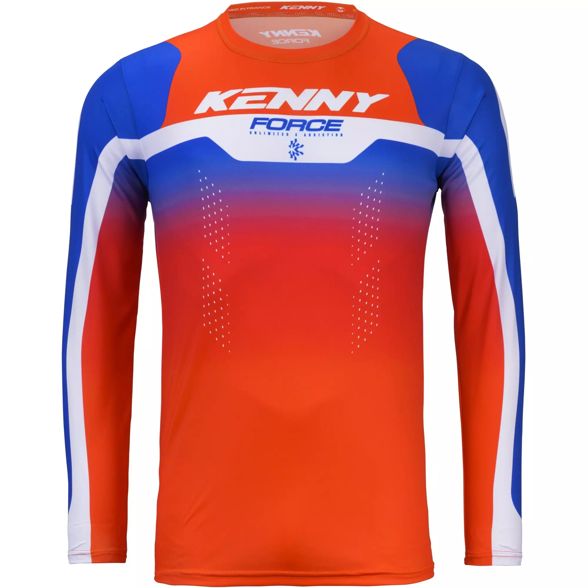 Maillot Cross Kenny Force Beach Dust Orange Bleu