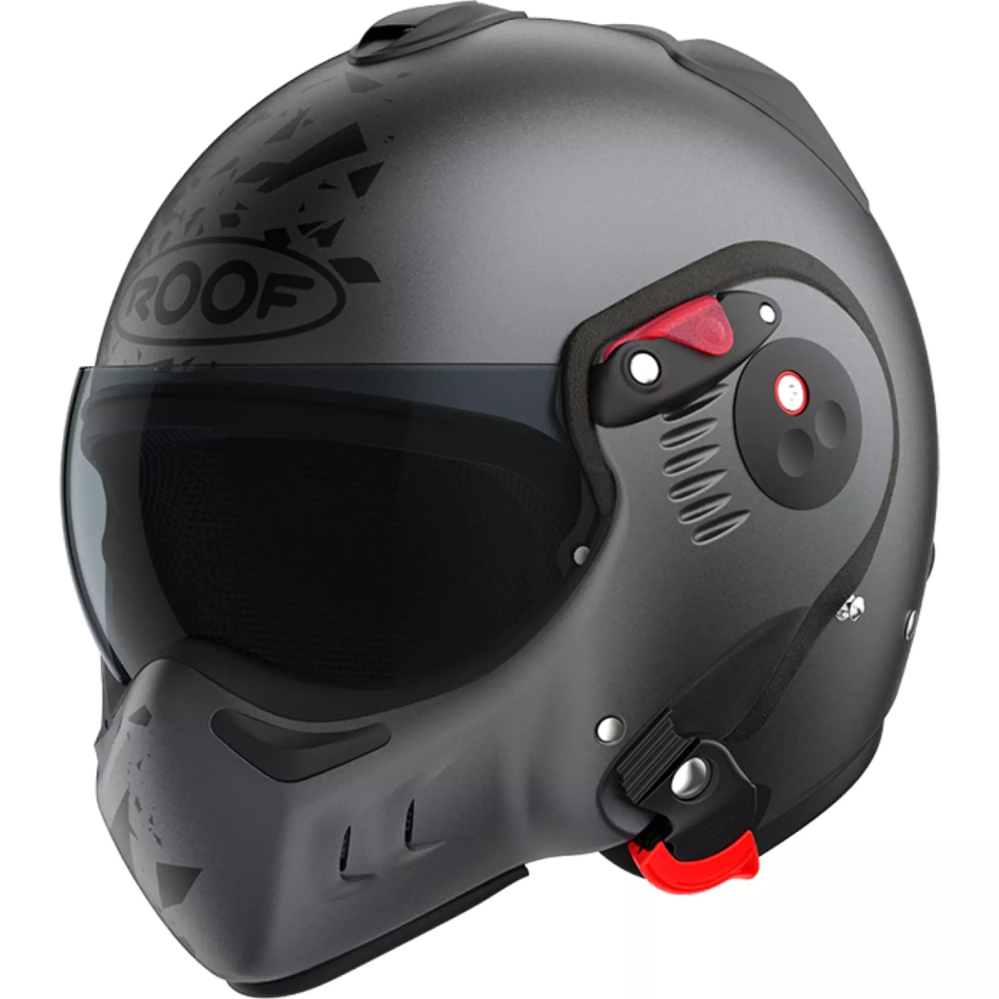 Casque Roof RO5 Boxer Alpha Blackstar Graphite Noir Mat