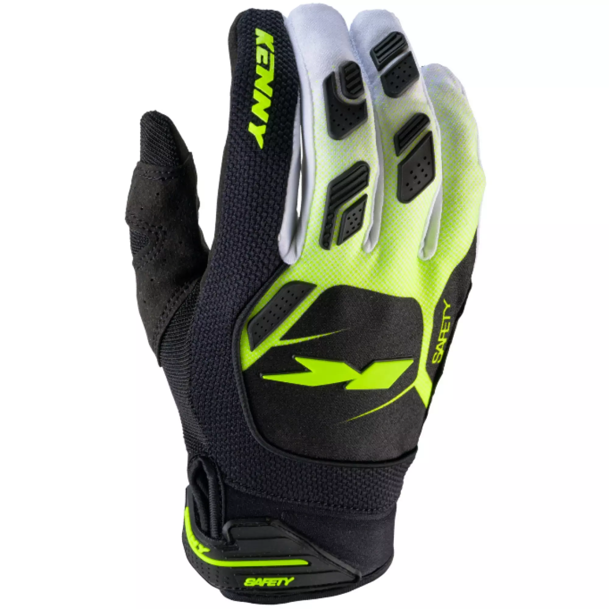 Gants Cross Kenny Safety Noir Jaune Fluo