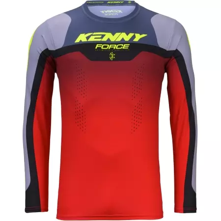 Maillot Cross Kenny Force Beach Dust Gris Rouge