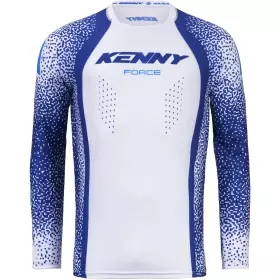 Maillot Cross Kenny Force Pixel Bleu Blanc