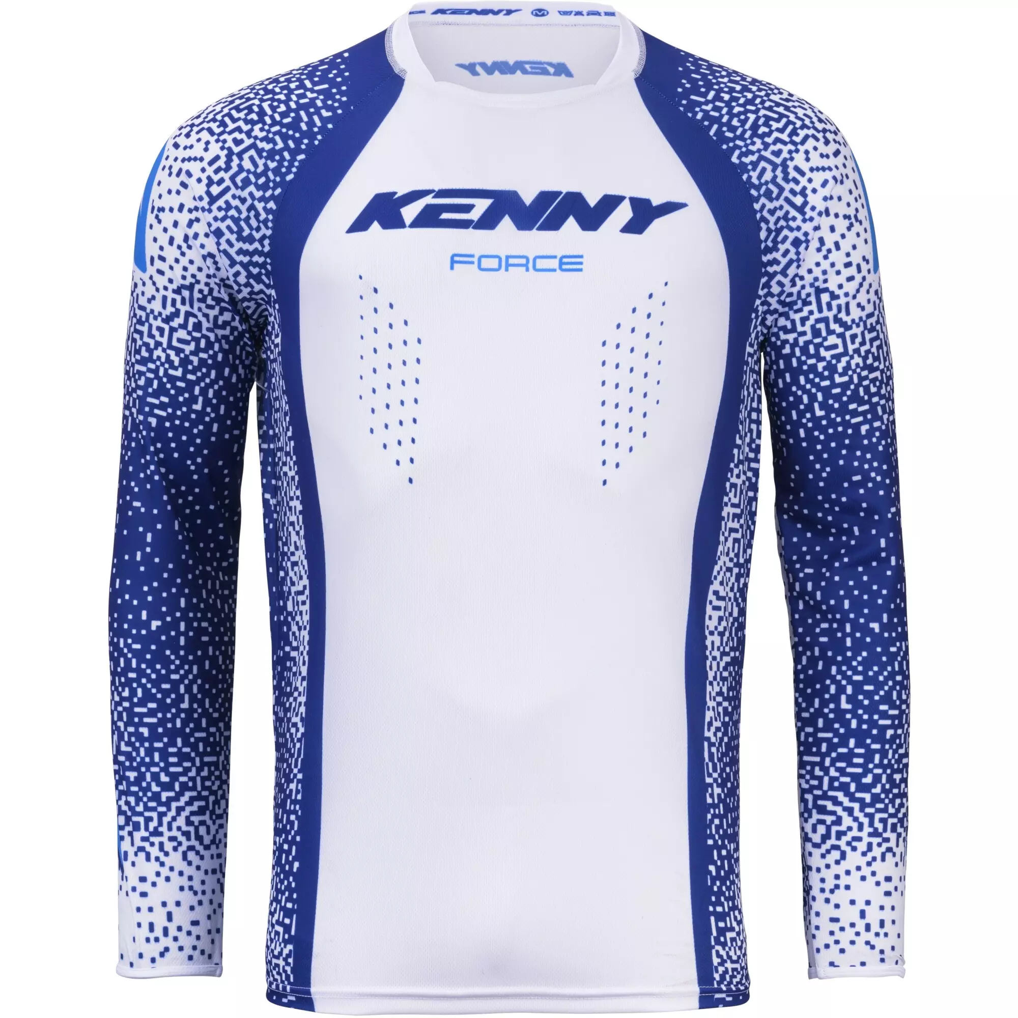 Maillot Cross Kenny Force Pixel Bleu Blanc