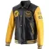 Blouson Helstons Von Dutch Brooklyn Wash Noir Jaune