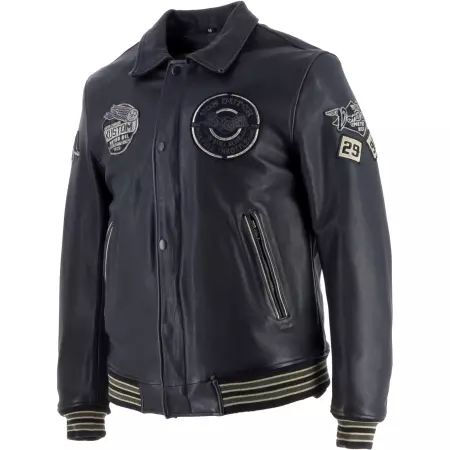 Blouson Helstons Von Dutch Brooklyn Wash Noir