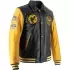 Blouson Helstons Von Dutch Brooklyn Wash Noir Jaune