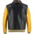 Blouson Helstons Von Dutch Brooklyn Wash Noir Jaune