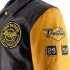 Blouson Helstons Von Dutch Brooklyn Wash Noir Jaune