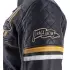 Blouson Helstons Von Dutch Race Now Wash Noir Blanc Jaune